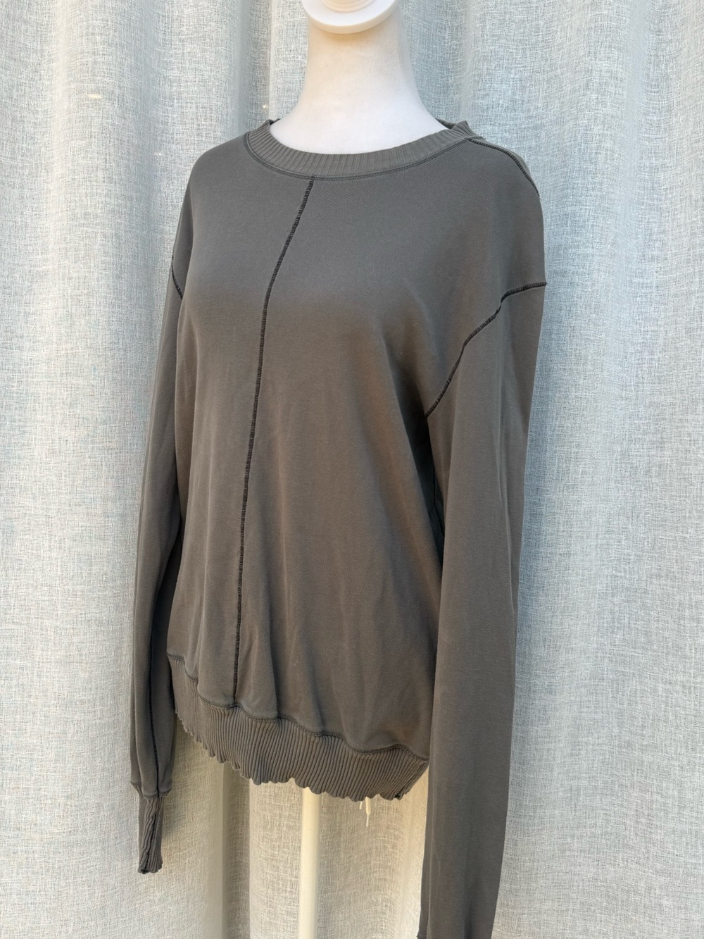 J.Lindeberg Stockholm gray crewneck sweatshirt sweater